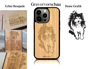 INDIVIDUELL iPhone 14 Pro Bambus-Kunststoff